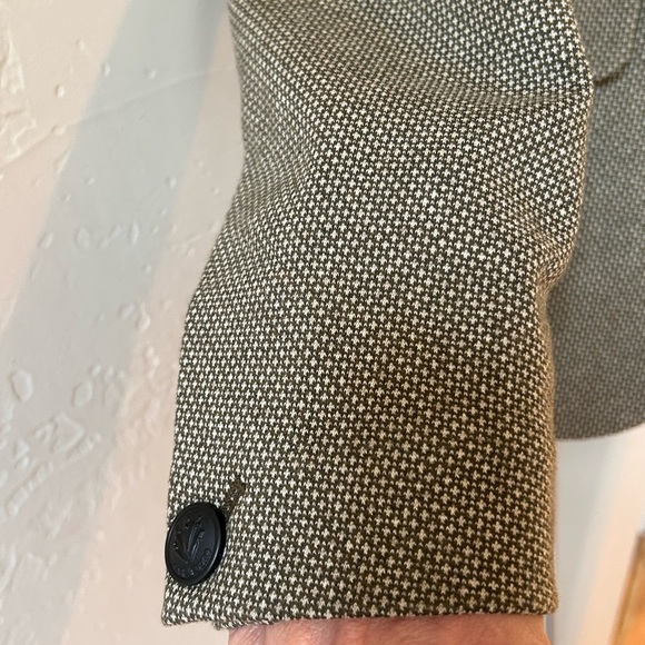 Rag & Bone Slade Italian Jacquard Blazer, Green Multi, Size 10 - Picture 6 of 10